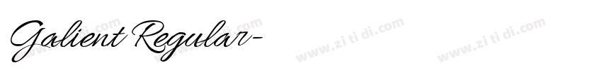 Galient Regular字体转换 Galient Regular字体转换